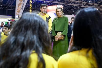 Queen M?xima opens National Education Exhibition, UTRECHT, The Netherlands-stock-photo