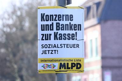 Wahlplakate - Bundestagswahl 2025-stock-foto