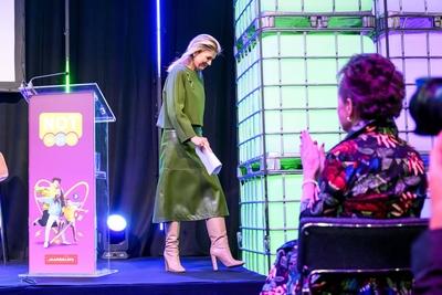Queen M?xima opens National Education Exhibition, UTRECHT, The Netherlands-stock-photo