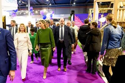 Queen M?xima opens National Education Exhibition, UTRECHT, The Netherlands-stock-photo