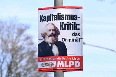 Wahlplakate - Bundestagswahl 2025-stock-foto