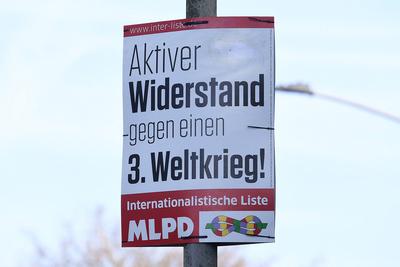 Wahlplakate - Bundestagswahl 2025-stock-foto