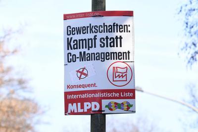 Wahlplakate - Bundestagswahl 2025-stock-foto