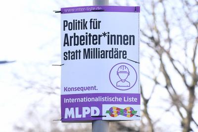 Wahlplakate - Bundestagswahl 2025-stock-foto