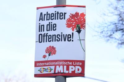 Wahlplakate - Bundestagswahl 2025-stock-foto