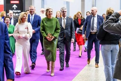 Queen M?xima opens National Education Exhibition, UTRECHT, The Netherlands-stock-photo