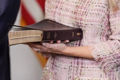 Vice President Vance swears in Marco Rubio as US Secretary of State-stock-photo