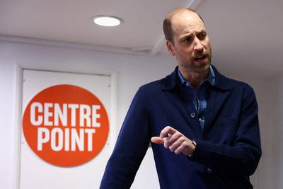 Prince William takes part in a boxing training session-stock-photo