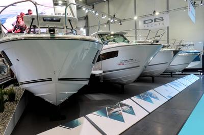 boot Messe Duesseldorf 2025 Beneteau Jacht Parade-stock-photo