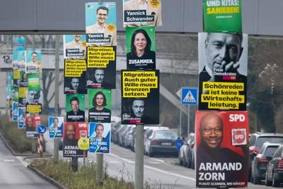 Wahlkampf Bundestagswahl 2025-stock-foto
