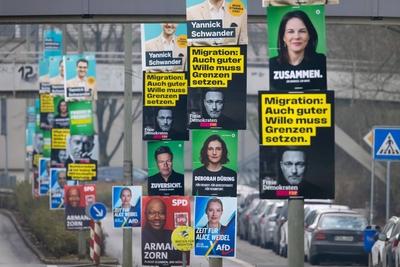 Wahlkampf Bundestagswahl 2025-stock-foto
