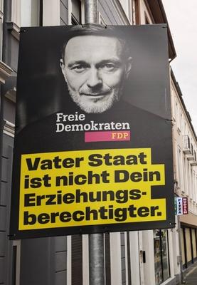Wahl, Wahlplakate Bundestagswahl-stock-foto
