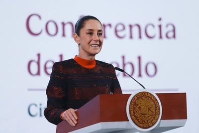 Mexico?s President Claudia Sheinbaum Briefing-stock-foto