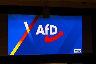 Leonberg, Baden-W?rttemberg, Germany - January 22, 2025: Election campaign event for the 2025 Bundestag election of the-stock-foto
