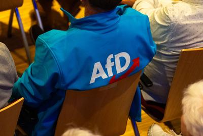 Leonberg, Baden-W?rttemberg, Germany - January 22, 2025: Election campaign event for the 2025 Bundestag election of the-stock-foto