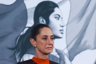 Mexico?s President Claudia Sheinbaum Briefing-stock-foto