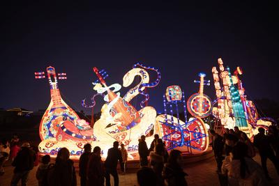 Festive Lanterns Show in Xi'an-stock-photo