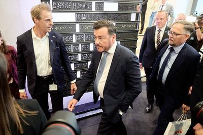  Wien 22.05.2024 - COFAG-U-Ausschuss - Heute fand im ?sterreichischen Parlament, im Erwin Sch?dinger-Lokal 1 die letzte-stock-foto