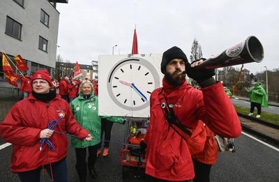 Demonstration Of The Non-Profit Sector 23/01/2025-stock-foto