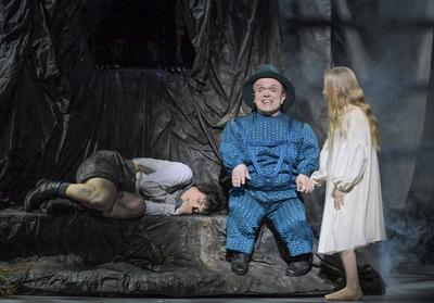 H?nsel und Gretel von Engelbert Humperdinck, Premiere 25.01.2025. Komische Oper im Schillertheater, Bismarckstra?e, Charlottenburg, Berlin, Deutschland-stock-foto