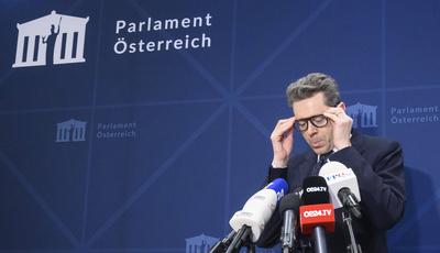 20250123 Doorsteps bei FPOE-OEVP Regierungsverhandlungen-stock-foto