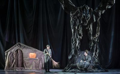 H?nsel und Gretel von Engelbert Humperdinck, Premiere 25.01.2025. Komische Oper im Schillertheater, Bismarckstra?e, Charlottenburg, Berlin, Deutschland-stock-foto