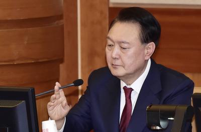 Impeached President Yoon attends impeachment trial hearing in Seoul, South Korea-stock-foto