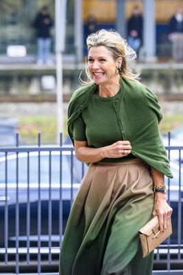 Queen M?xima visits Appeltjes winner who tackles loneliness among young people, ?s-Hertogenbosch, The Netherlands-stock-foto