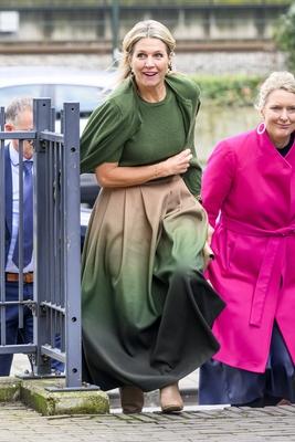 Queen M?xima visits Appeltjes winner who tackles loneliness among young people, ?s-Hertogenbosch, The Netherlands-stock-foto