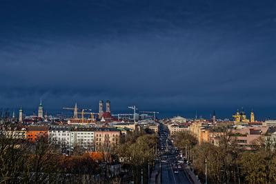 Wetterwarnung f?r Bayern.-stock-foto
