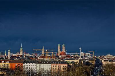 Wetterwarnung f?r Bayern.-stock-foto