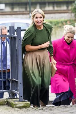 Queen M?xima visits Appeltjes winner who tackles loneliness among young people, ?s-Hertogenbosch, The Netherlands-stock-foto