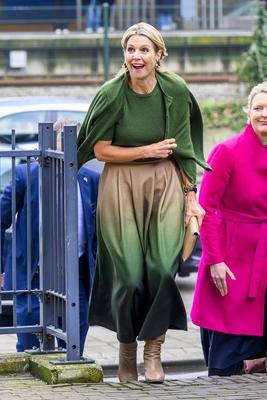 Queen M?xima visits Appeltjes winner who tackles loneliness among young people, ?s-Hertogenbosch, The Netherlands-stock-foto