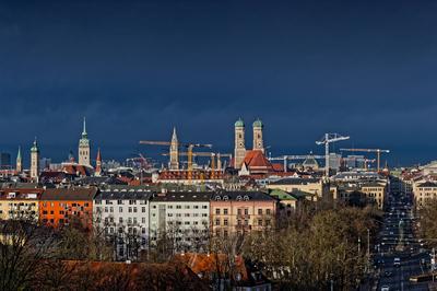 Wetterwarnung f?r Bayern.-stock-foto