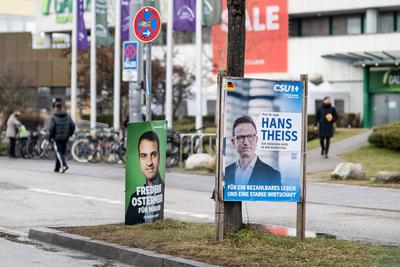 GER, Themenbild, Wahlplakate zur Bundestagswahl in Deutschland 2025, 23.01.2025.-stock-foto