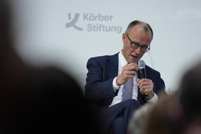 Friedrich Merz, Kanzlerkandidat, CDU, K?rber Global Leaders Dialogue-stock-photo