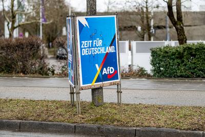GER, Themenbild, Wahlplakate zur Bundestagswahl in Deutschland 2025, 23.01.2025.-stock-foto