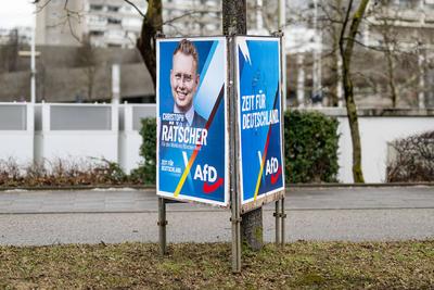 GER, Themenbild, Wahlplakate zur Bundestagswahl in Deutschland 2025, 23.01.2025.-stock-foto