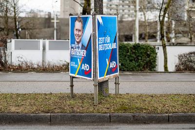 GER, Themenbild, Wahlplakate zur Bundestagswahl in Deutschland 2025, 23.01.2025.-stock-foto
