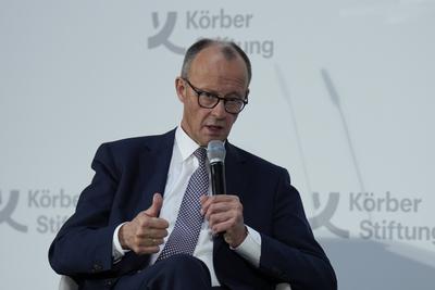 Friedrich Merz, Kanzlerkandidat, CDU, K?rber Global Leaders Dialogue-stock-photo