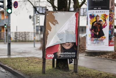 GER, Themenbild, Wahlplakate zur Bundestagswahl in Deutschland 2025, 23.01.2025.-stock-foto