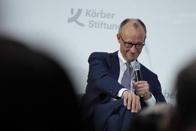 Friedrich Merz, Kanzlerkandidat, CDU, K?rber Global Leaders Dialogue-stock-photo