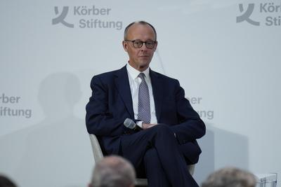 Friedrich Merz, Kanzlerkandidat, CDU, K?rber Global Leaders Dialogue-stock-photo