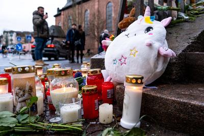 Nach der Messerattacke in Aschaffenburg.-stock-foto