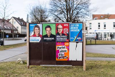 GER, Themenbild, Wahlplakate zur Bundestagswahl in Deutschland 2025, 23.01.2025.-stock-foto