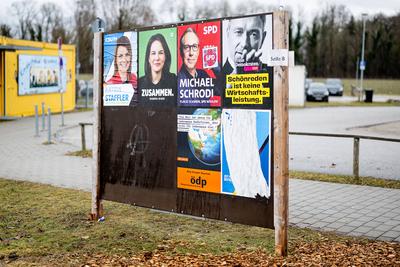 GER, Themenbild, Wahlplakate zur Bundestagswahl in Deutschland 2025, 23.01.2025.-stock-foto