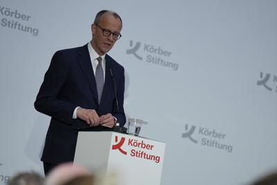 Friedrich Merz, Kanzlerkandidat, CDU, K?rber Global Leaders Dialogue-stock-photo