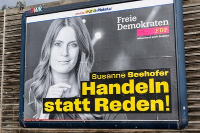 GER, Themenbild, Wahlplakate zur Bundestagswahl in Deutschland 2025, 23.01.2025.-stock-foto