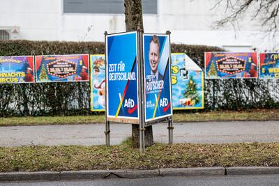 GER, Themenbild, Wahlplakate zur Bundestagswahl in Deutschland 2025, 23.01.2025.-stock-foto