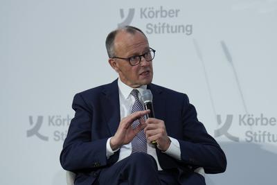 Friedrich Merz, Kanzlerkandidat, CDU, K?rber Global Leaders Dialogue-stock-photo